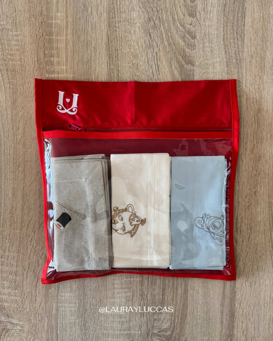 Organizador para mantelería talla M color rojo
