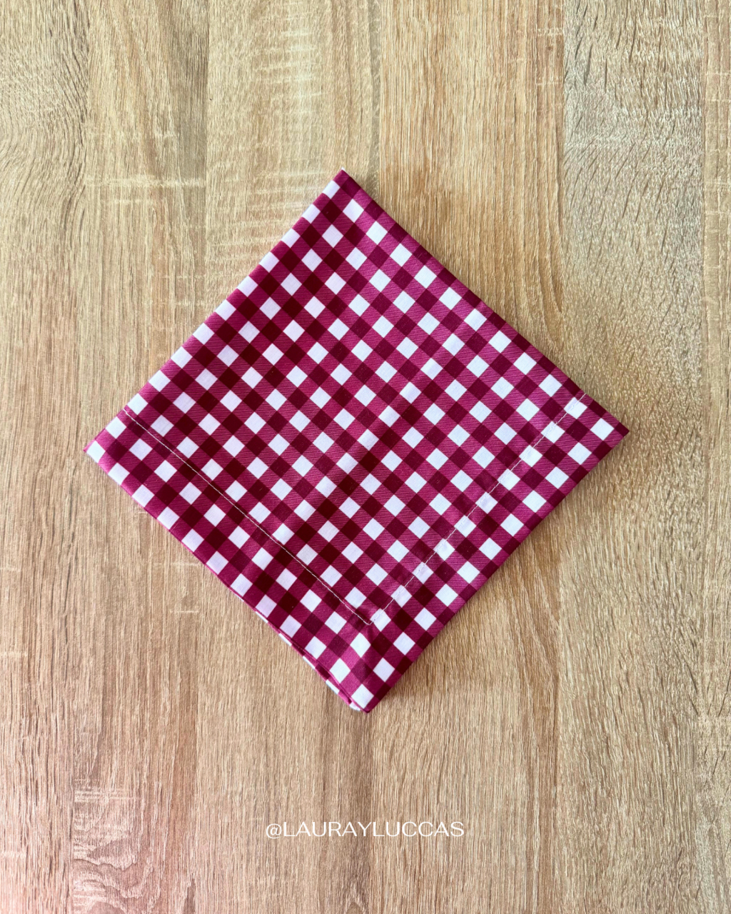 Servilleta de Tela Estampada Picnic burdeos