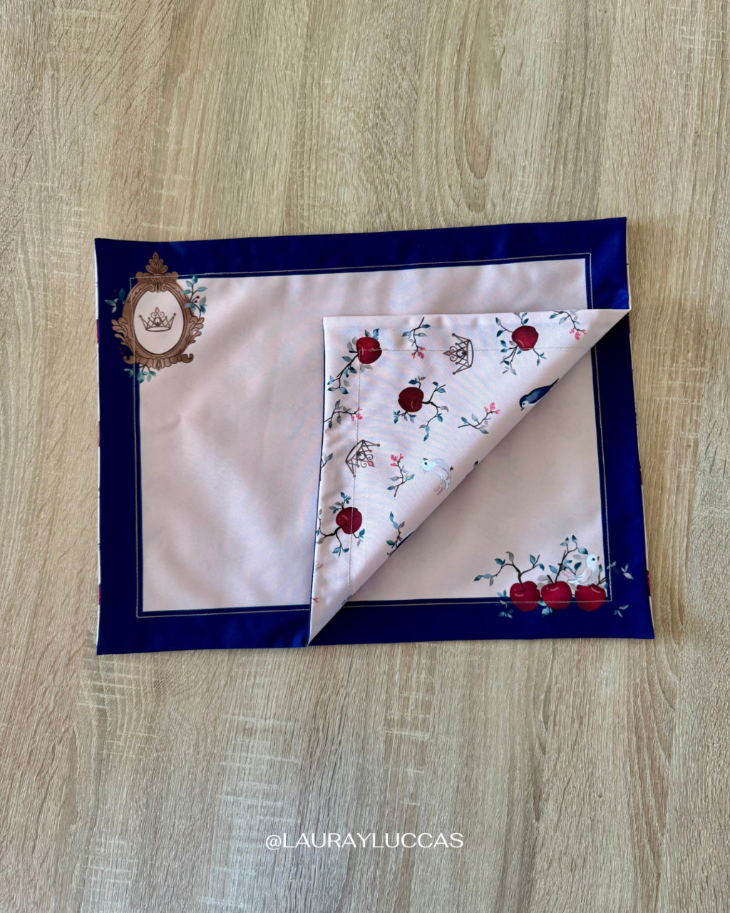 Individual de tela doble faz impermeable Blancanieves