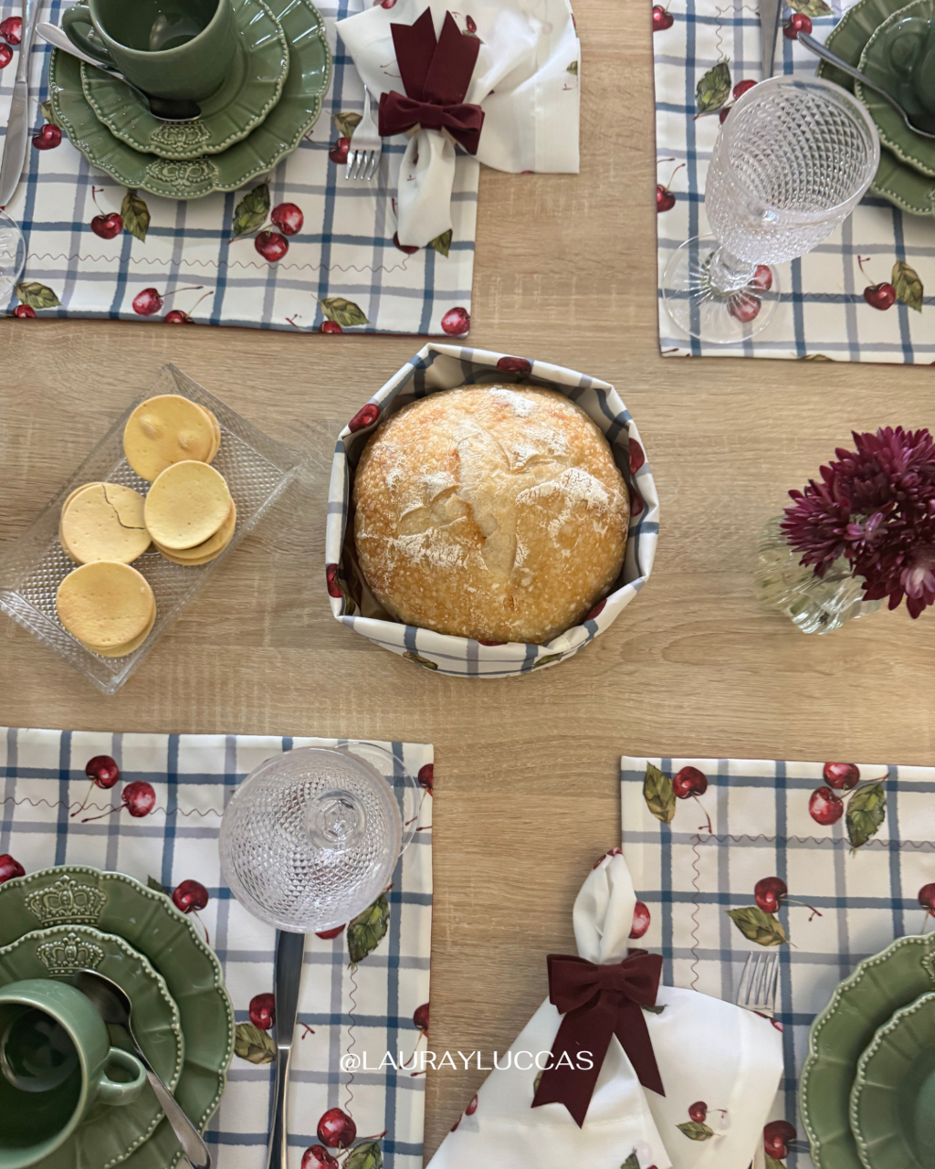 Kit de Mesa Corazón del Maule (cerezas)