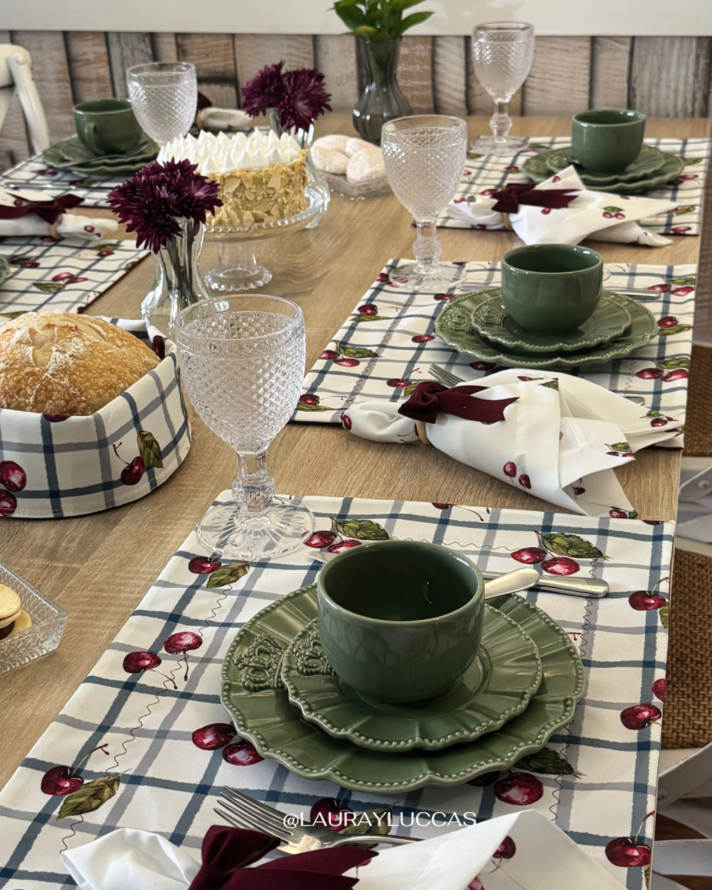 Kit de Mesa Corazón del Maule (cerezas)