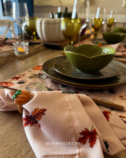Servilleta de Tela 100% algodón estampada otoño americano