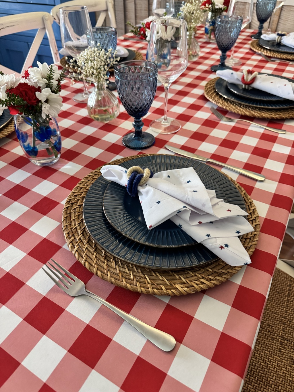 Mantel Rectangular Picnic rojo