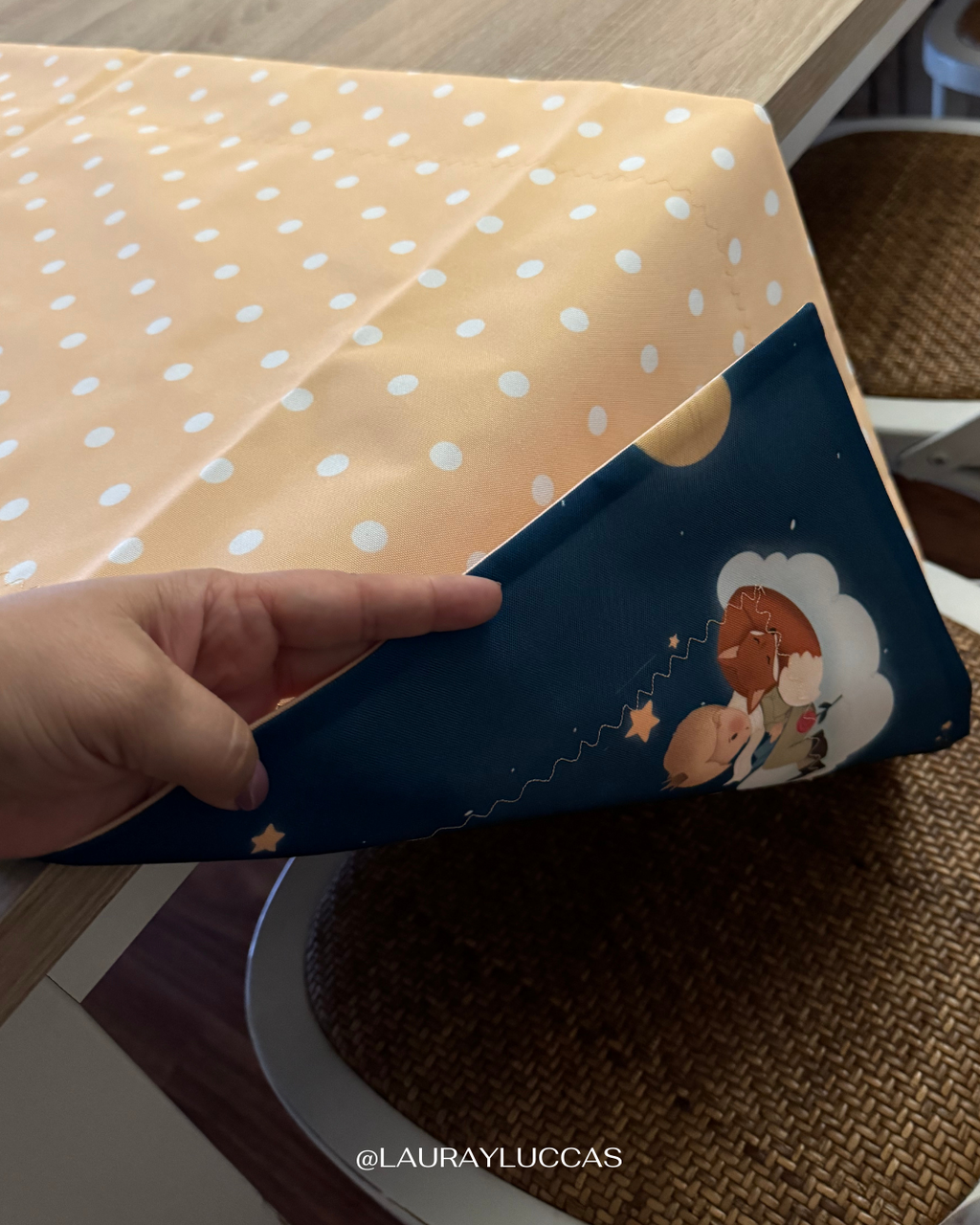 Camino de mesa doble faz impermeable Principito