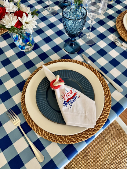 Mantel Rectangular Picnic azul