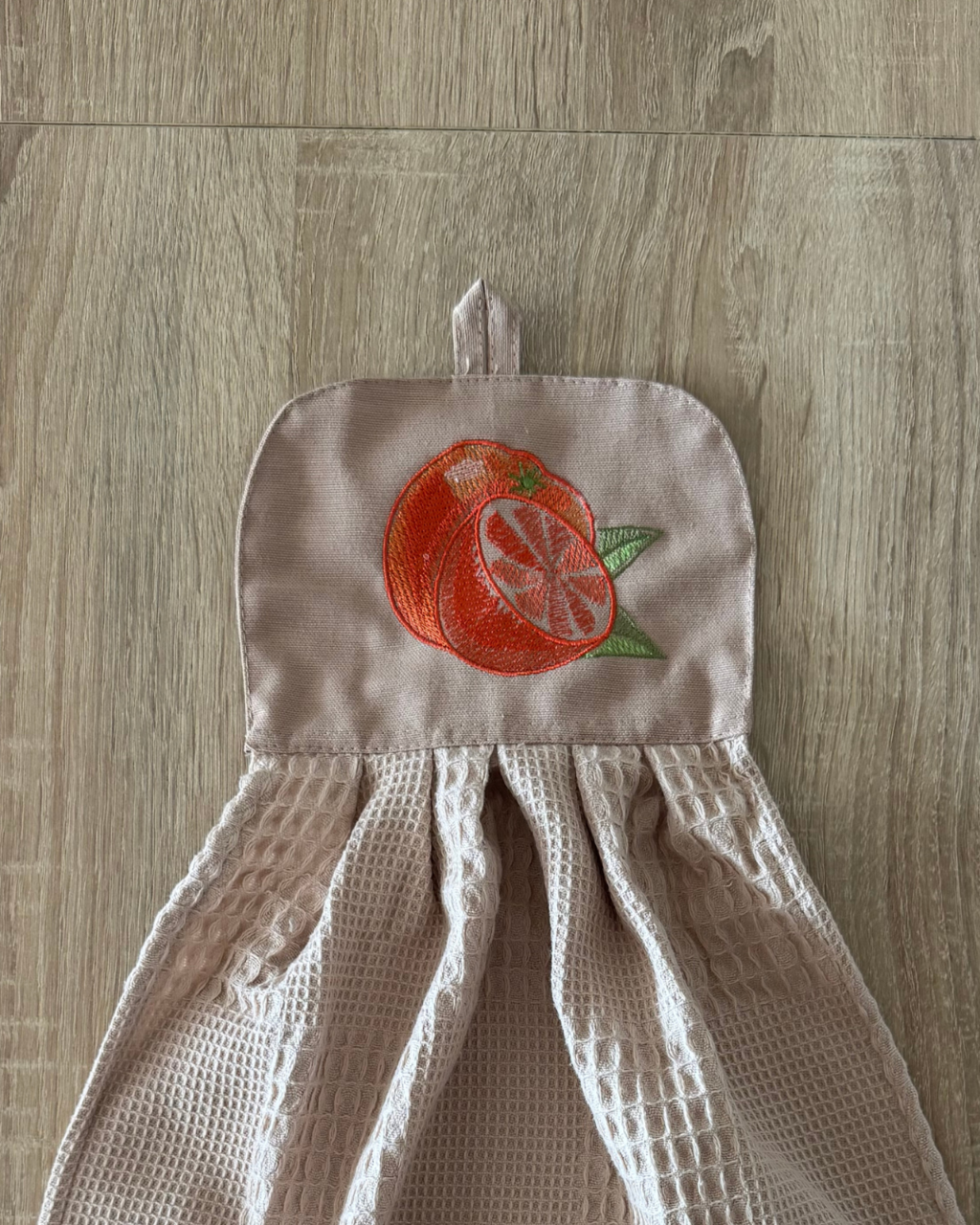 Kit de Toalla colgante seca manos y paño de cocina Naranja