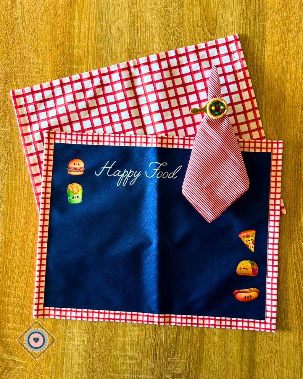 Kit de Mesa Puesta Happy Food Pizza