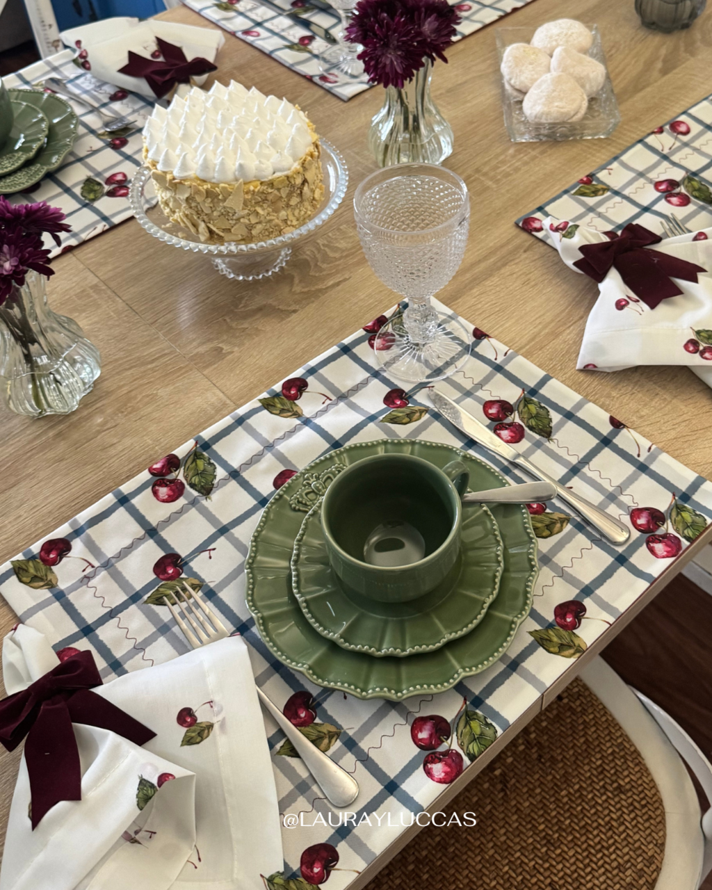 Kit de Mesa Corazón del Maule (cerezas)