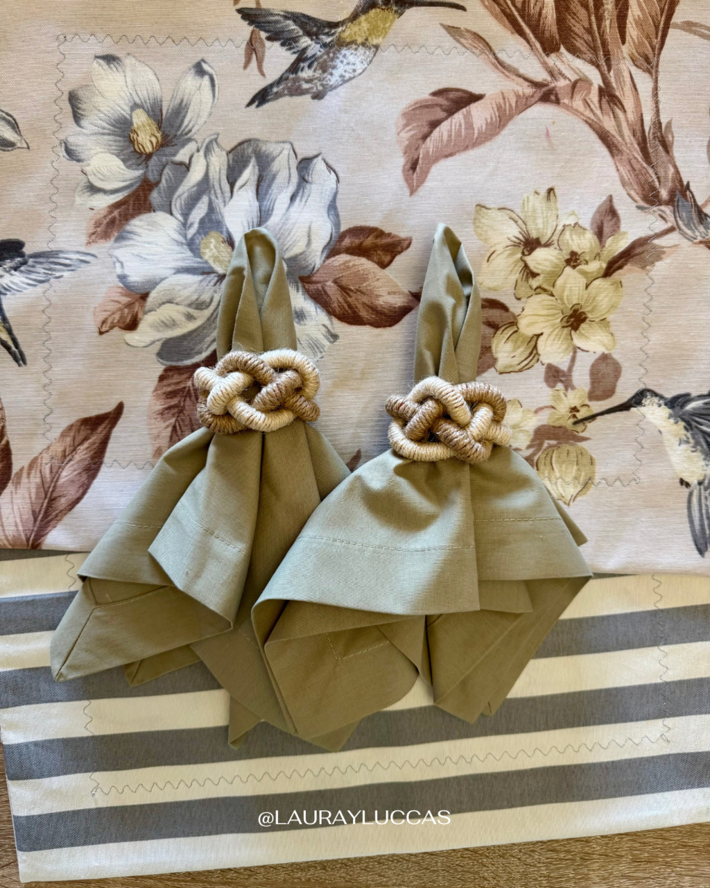 Kit de Mesa Puesta Colibrí Gris