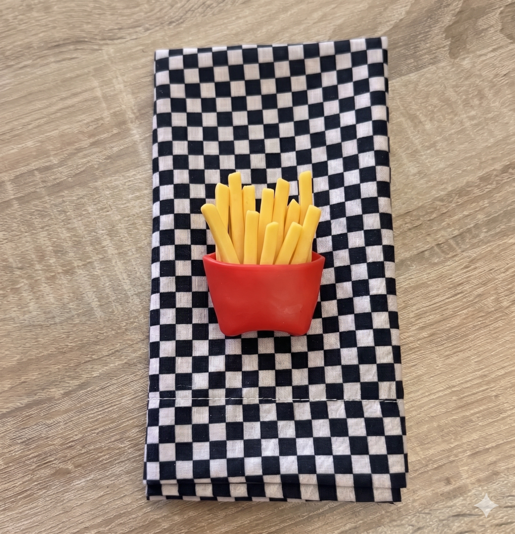 Servilleta de Tela Estampada Cuadros American Diner