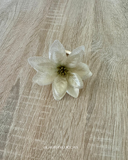 Porta servilletas flor dorada