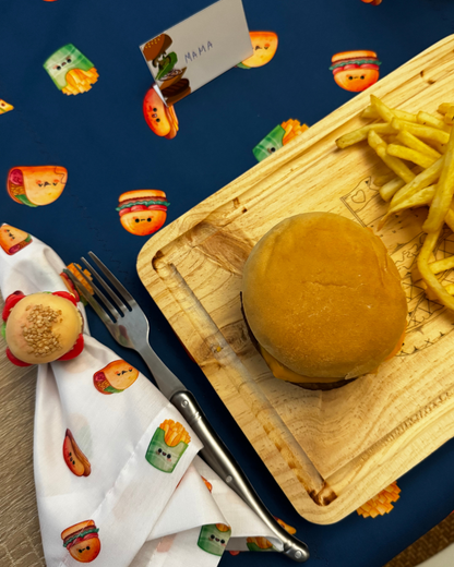 Servilleta de Tela Estampada Happy Food