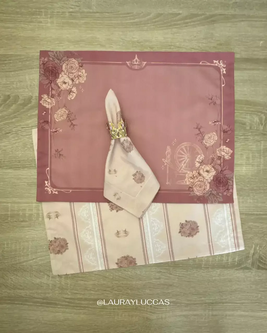 Servilleta de Tela Estampada Aurora - Bella Durmiente