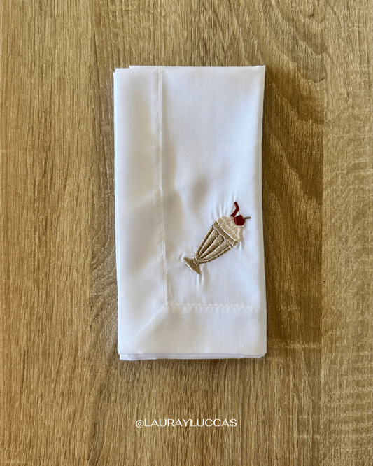 Servilleta Bordada Malteada - American Diner