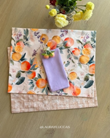 Kit de Mesa Puesta Pomar Florido con servilletas lila