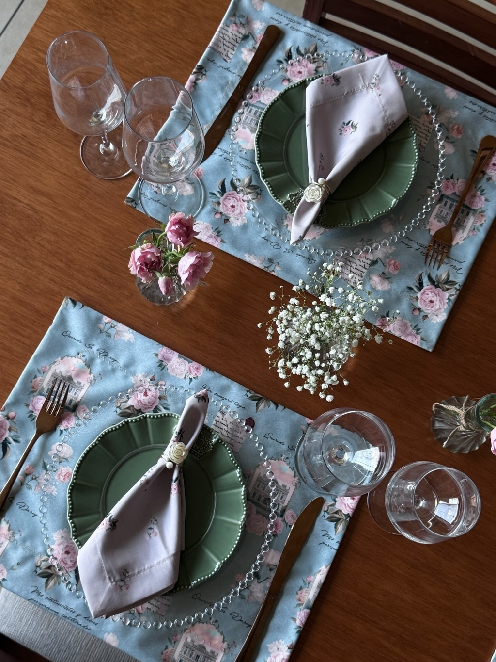Kit de Mesa Orgullo y Prejuicio servilleta beige