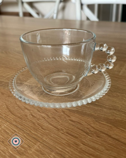 Set Tazas de té transparentes Pearl 250ml