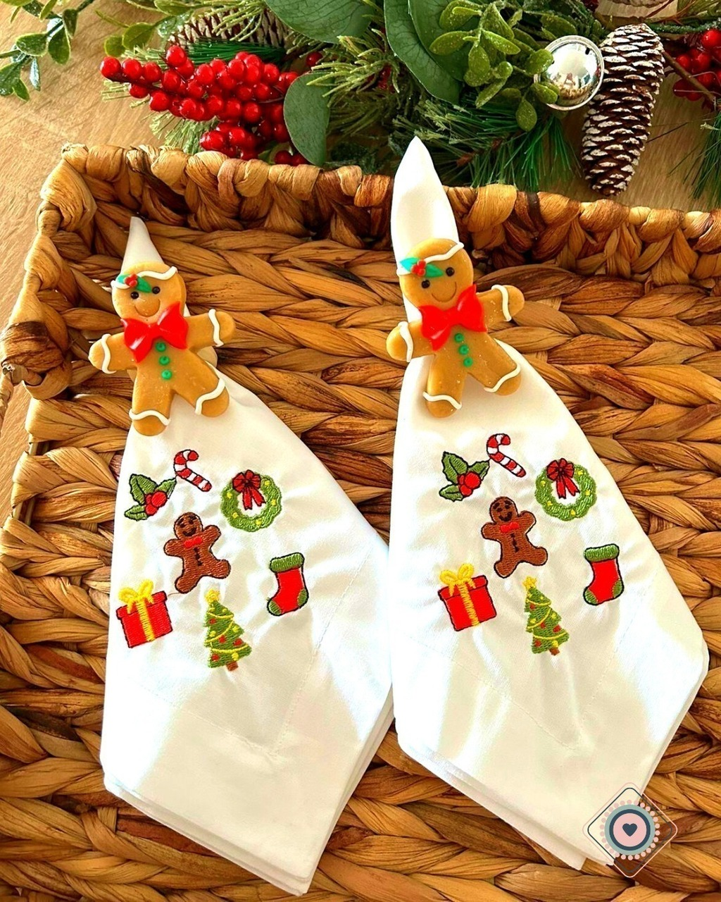Porta Servilletas Galleta Jengibre