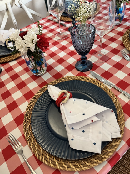 Mantel Rectangular Picnic rojo