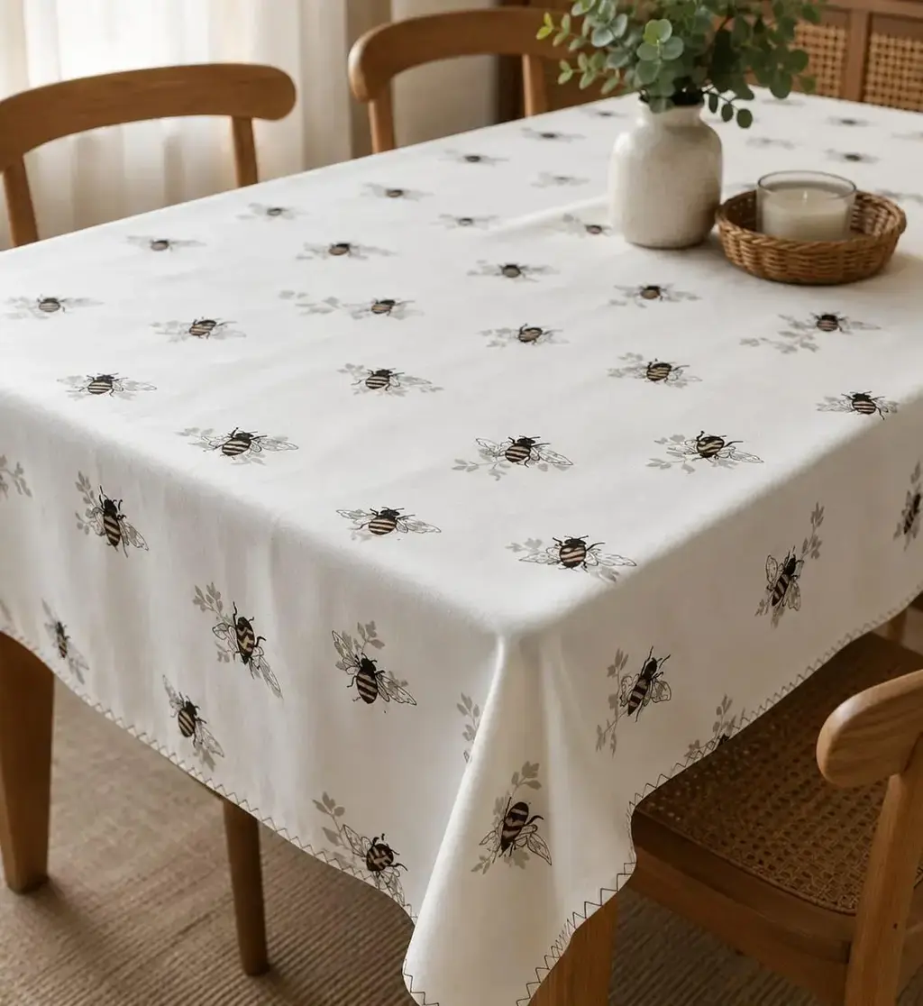 Mantel Rectangular Abeja Dorada