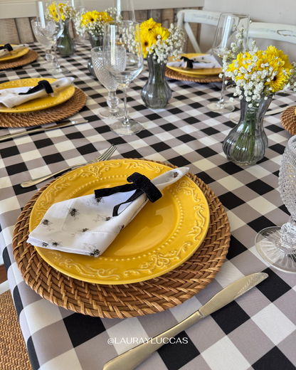 Mantel Rectangular Picnic negro
