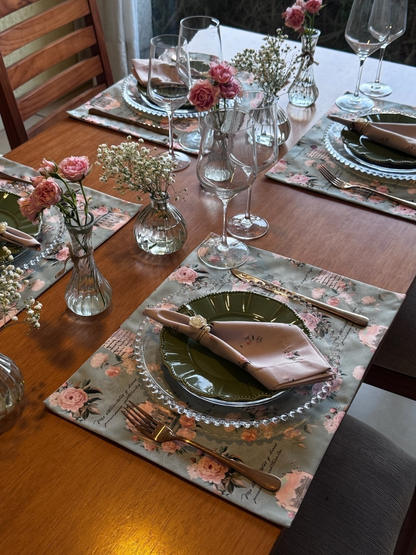 Kit de Mesa Orgullo y Prejuicio servilleta beige