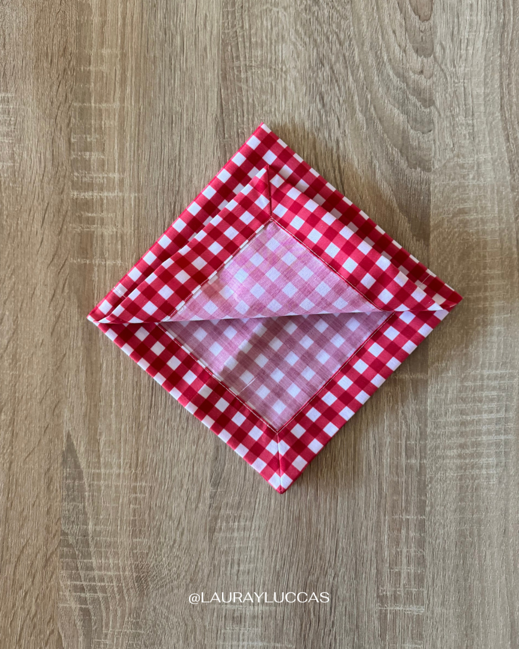 Servilleta de Tela Estampada Picnic Rojo