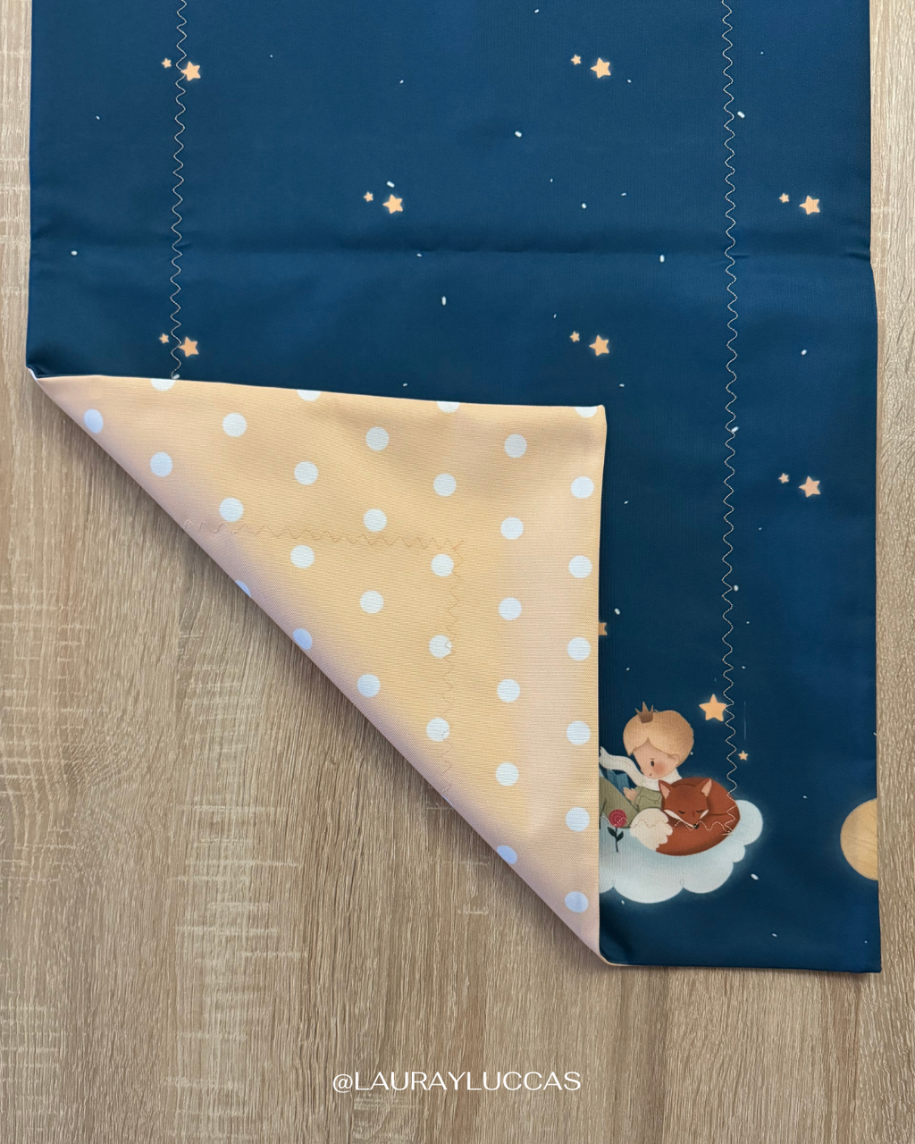 Camino de mesa doble faz impermeable Principito
