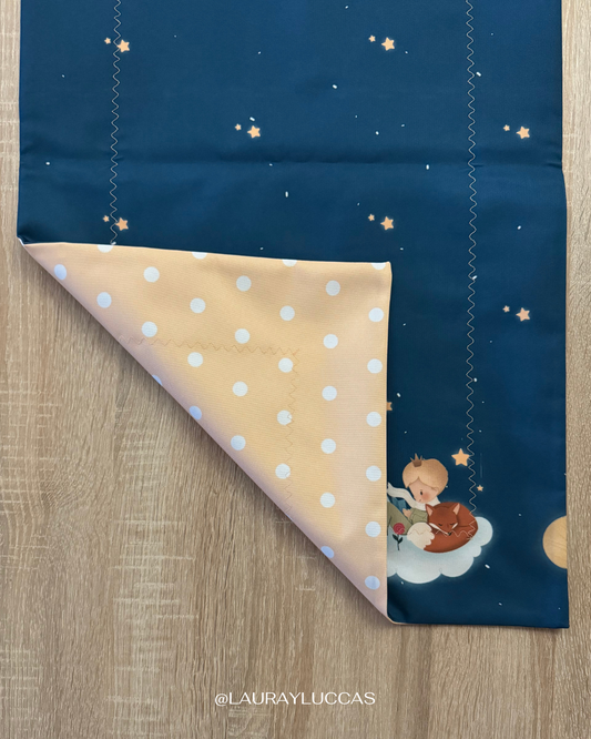 Camino de mesa doble faz impermeable Principito