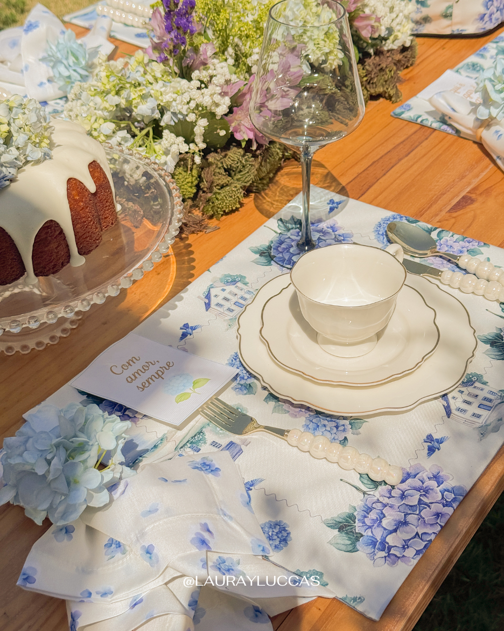 Kit de Mesa Hortensias de Azores