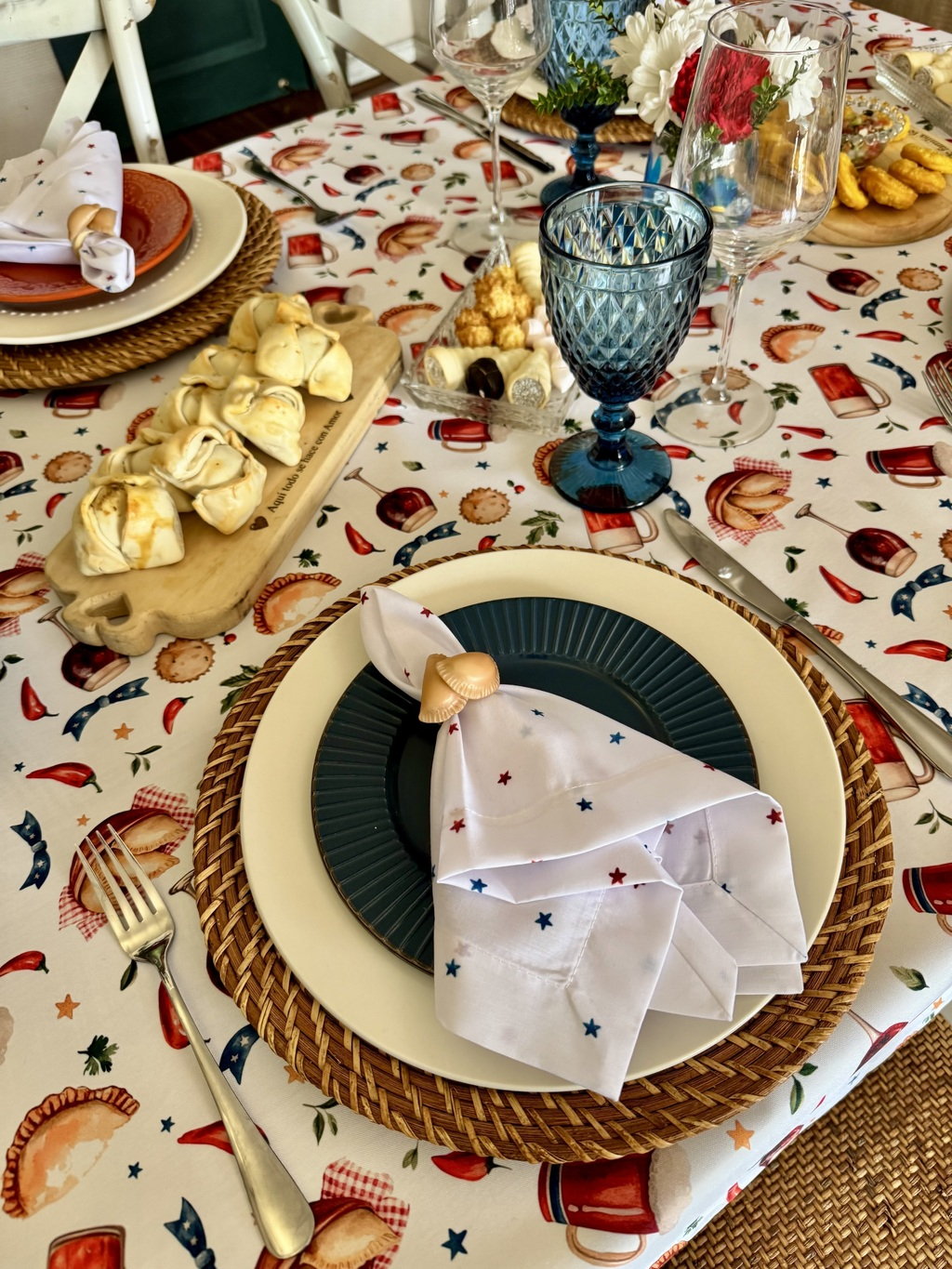 Porta servilletas en porcelana fría Empanadas Fritas