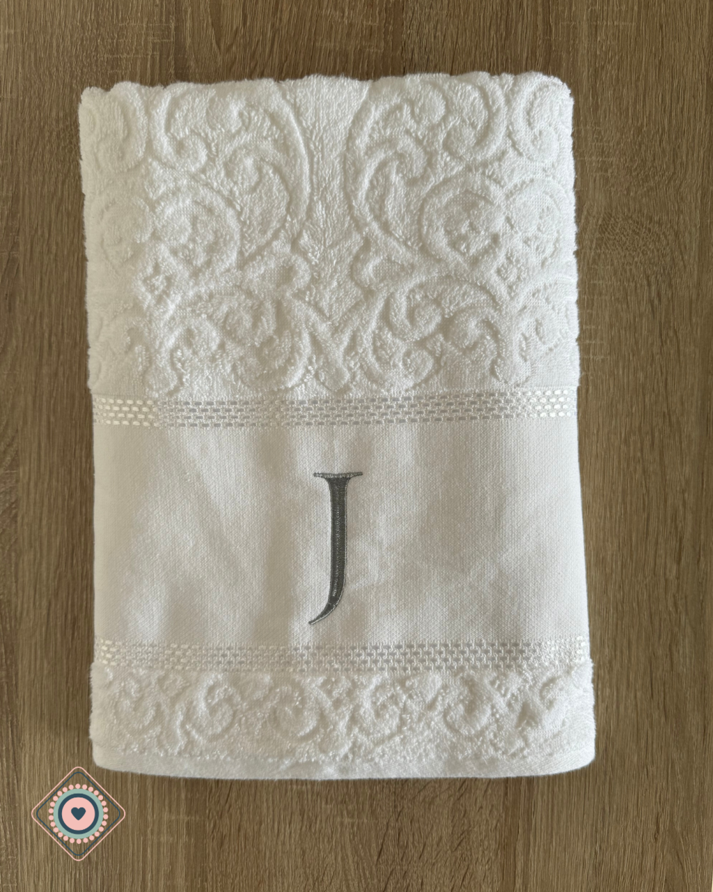 Kit Toalla de baño y rostro color blanco personalizadas
