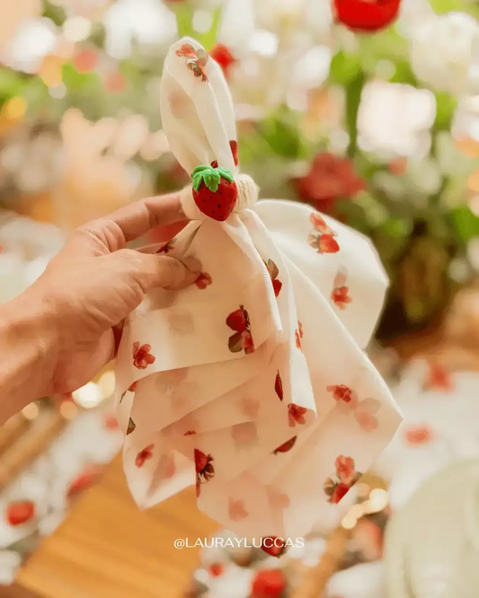 Servilleta de Tela Estampada Fraise de Paris