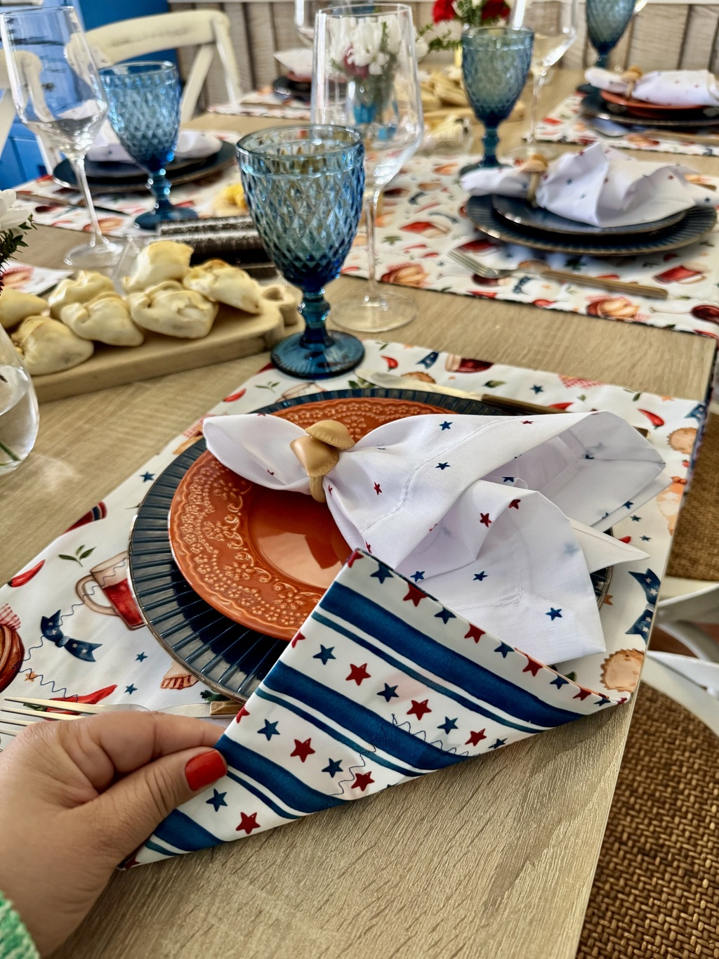Porta servilletas en porcelana fría Empanadas Fritas