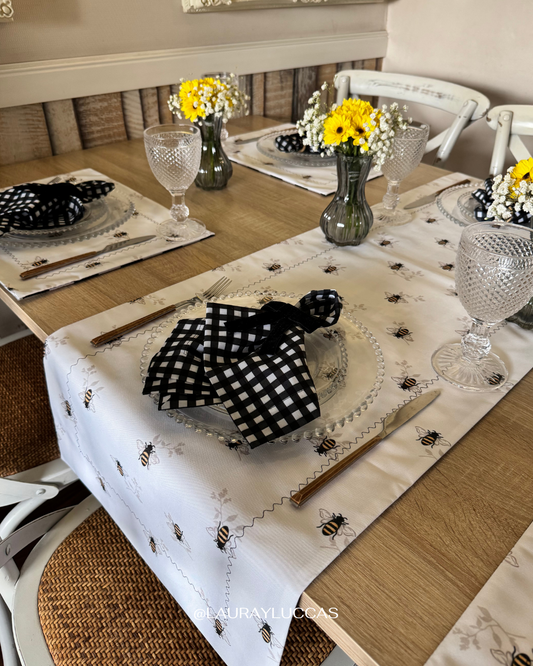 Servilleta de Tela Estampada Picnic negro