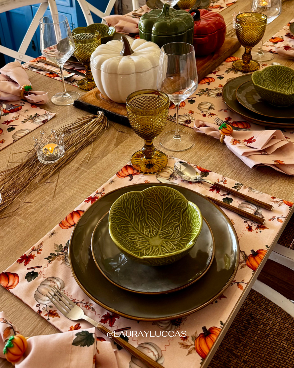 Kit de Mesa Puesta Otoño Americano