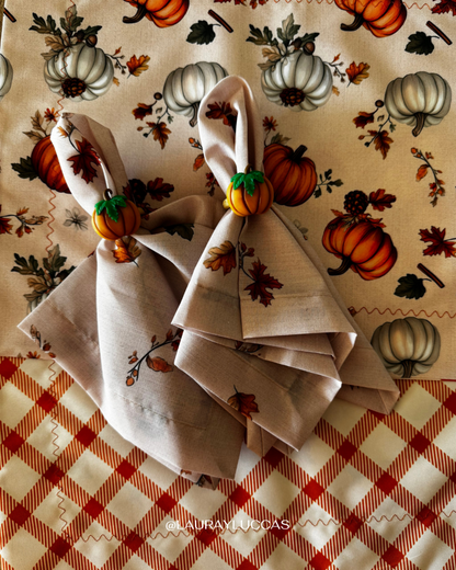 Servilleta de Tela 100% algodón estampada otoño americano