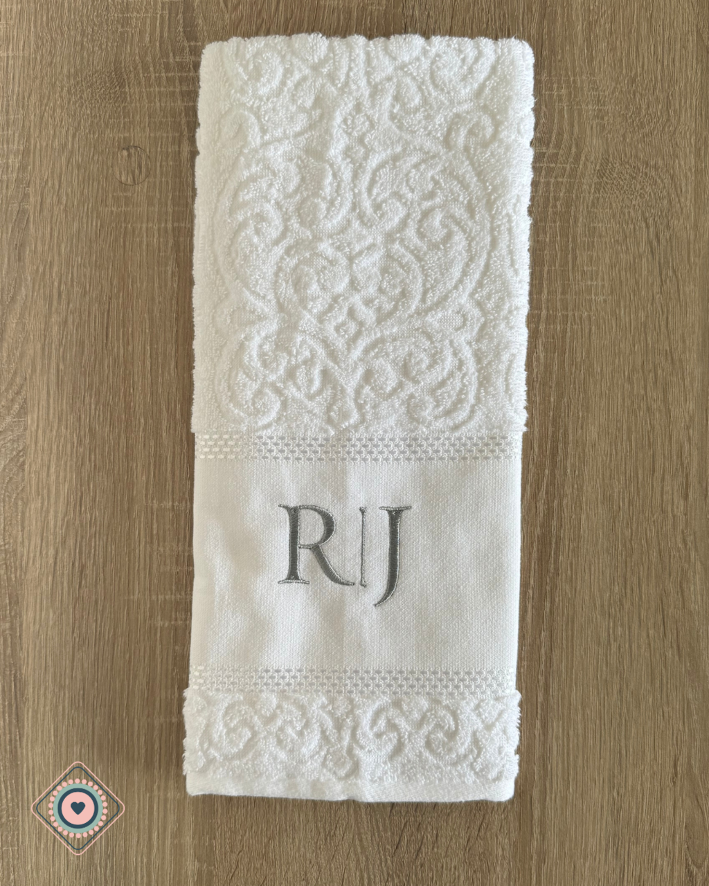 Kit Toalla de baño y rostro color blanco personalizadas
