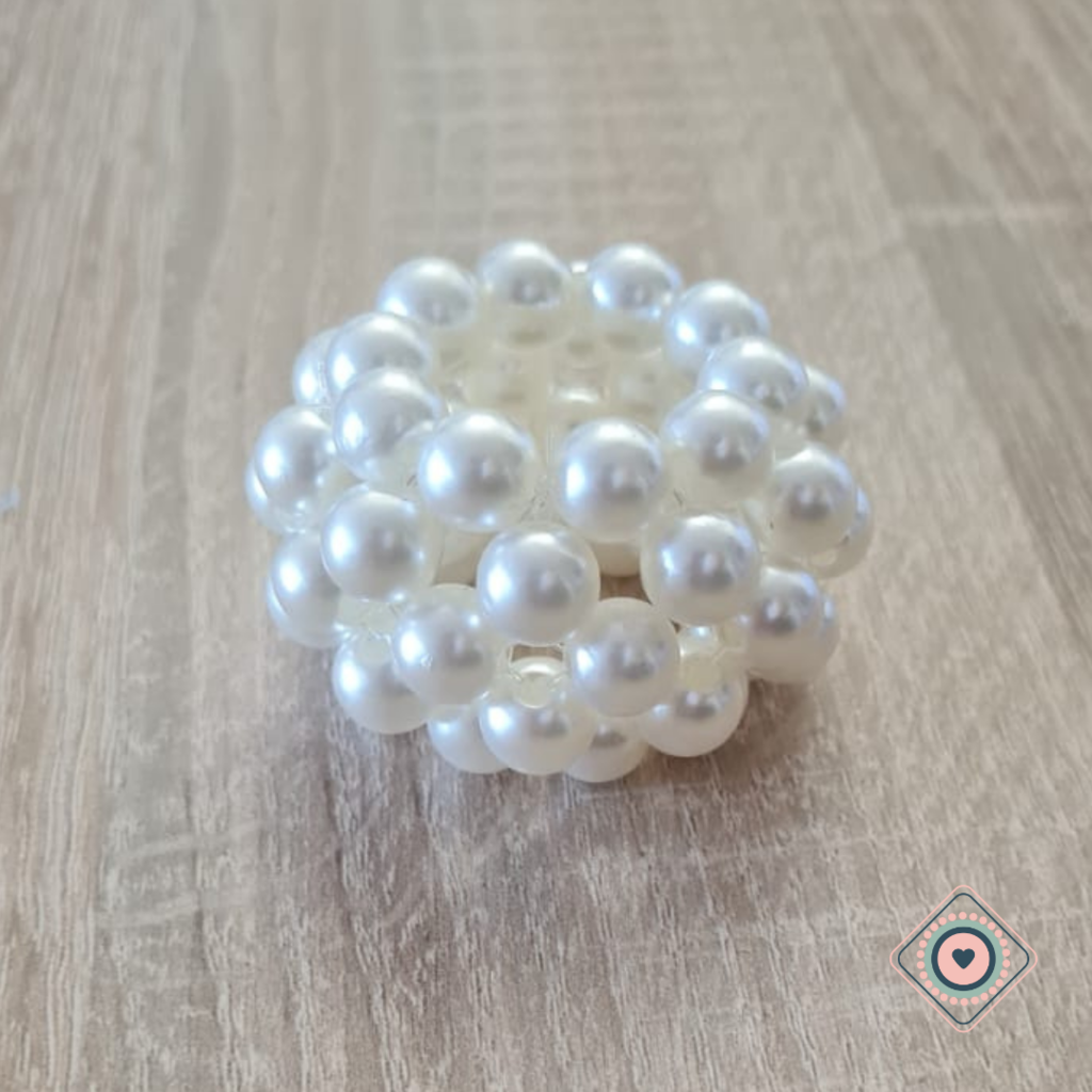 Porta Servilletas Erizo Perlas Blanco invierno