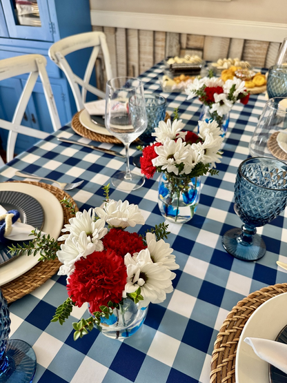 Mantel Rectangular Picnic azul