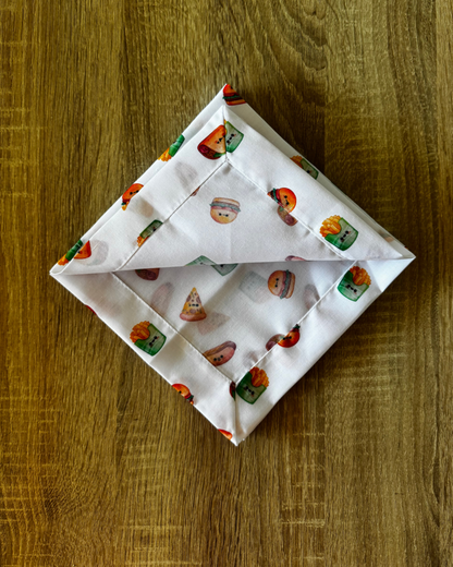 Servilleta de Tela Estampada Happy Food