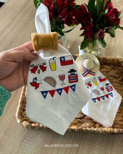 Porta servilletas en porcelana fría Empanada de horno