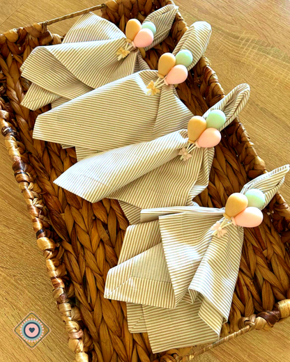 Individual de tela Doble faz Impermeable Cumpleaños invitados