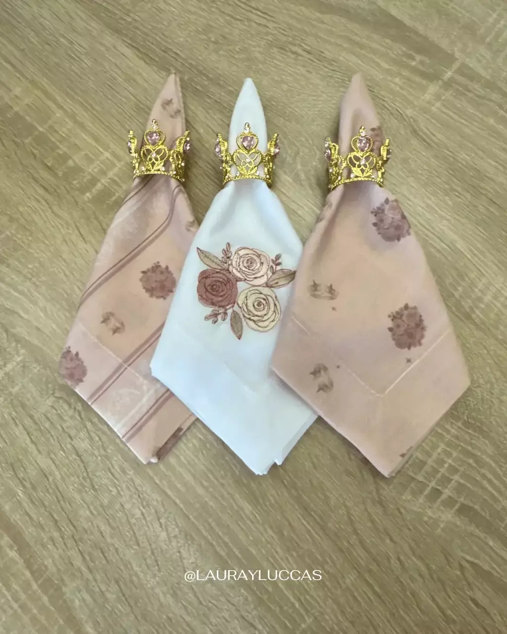 Porta Servilletas Corona Aurora - Bella Durmiente