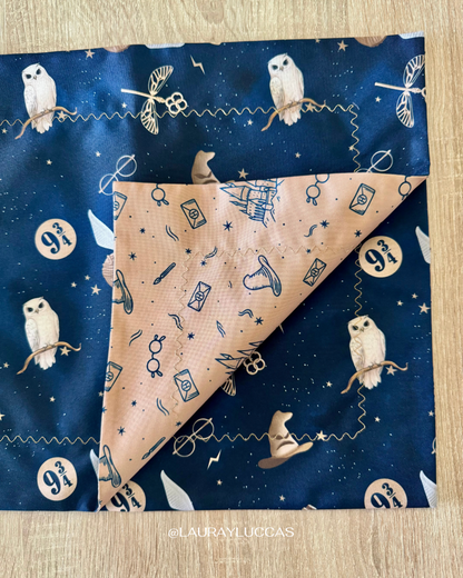 Individual de tela doble faz impermeable Harry Potter