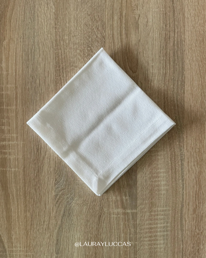 Servilleta de Tela en lino blanco