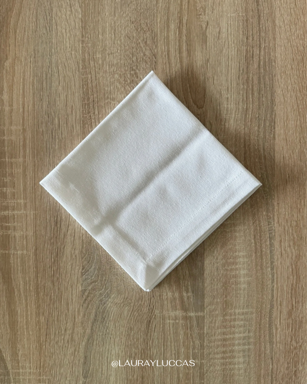 Servilleta de Tela en lino blanco