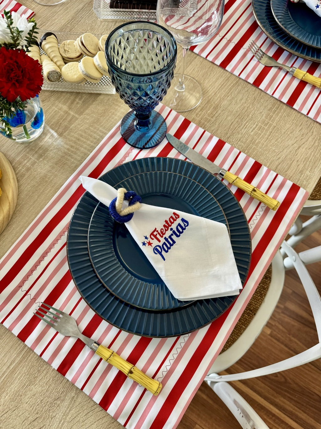 Kit de Mesa Picnic Rojo con Servilletas Fiestas Patrias