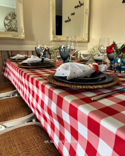 Mantel Rectangular Picnic rojo