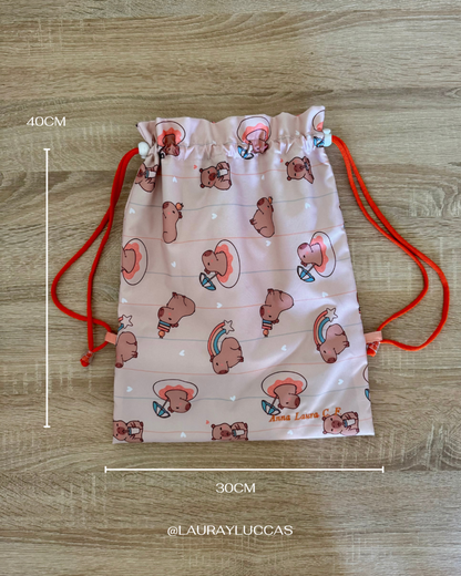 Morral Impermeable personalizado Capibara